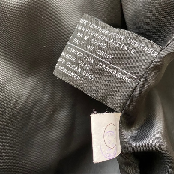 SOLD Vintage Danier Black Leather Blazer Jacket - Picture 4 of 8